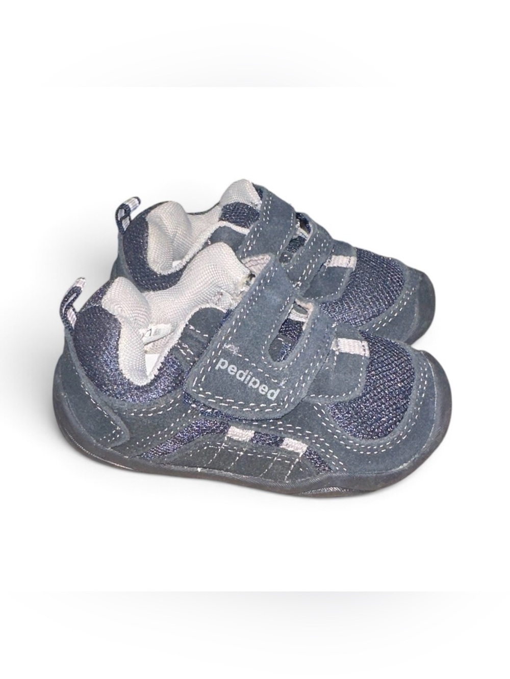STRIDE RITE infant SNEAKER size 4-4.5 NWOB NAVY BLUE UNISEX